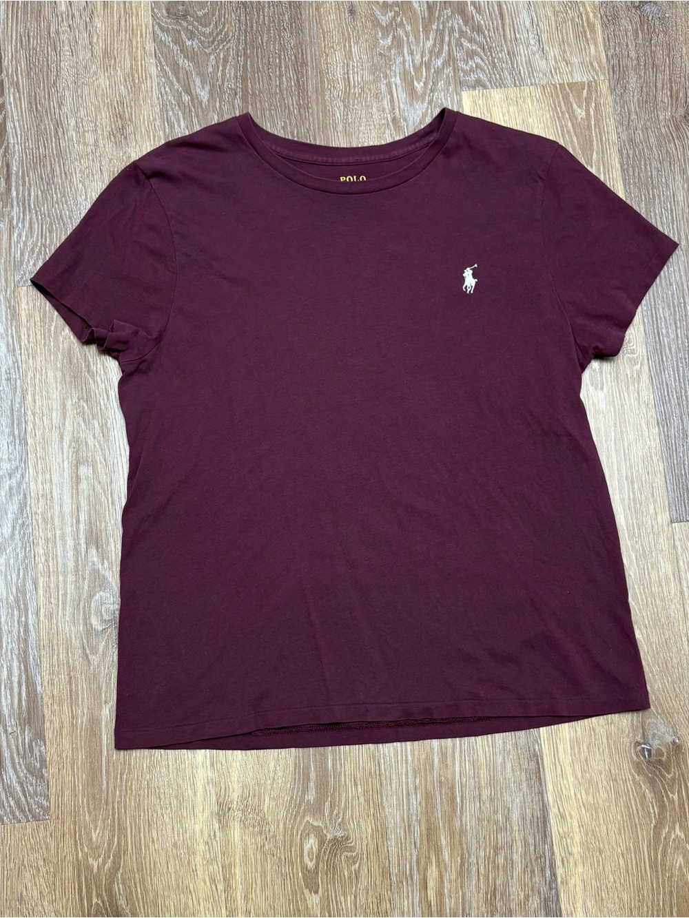 Polo by Ralph Lauren girls Youth Short Sleeve Crew Tee in Wine